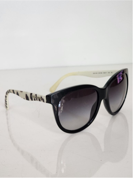 DOLCE & GABBANA Cat Eye Leopard Gradient Black White DG 4149 Sunglasses 58 mm main image 9